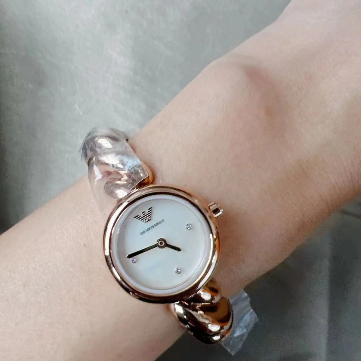 Emporio Armani AR11442 Two-Hand Rose Gold-Tone Stainless Steel Watch Emporio Armani AR11442 Two-Hand Rose Gold-Tone Stainless Steel Watch